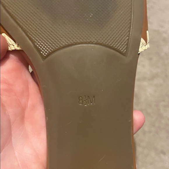 Marc Fisher Tan and Cream Mules - Picture 7 of 7